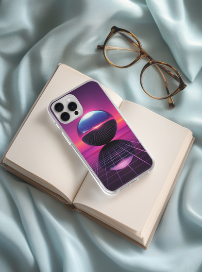 Grid Sphere Synthwave Case